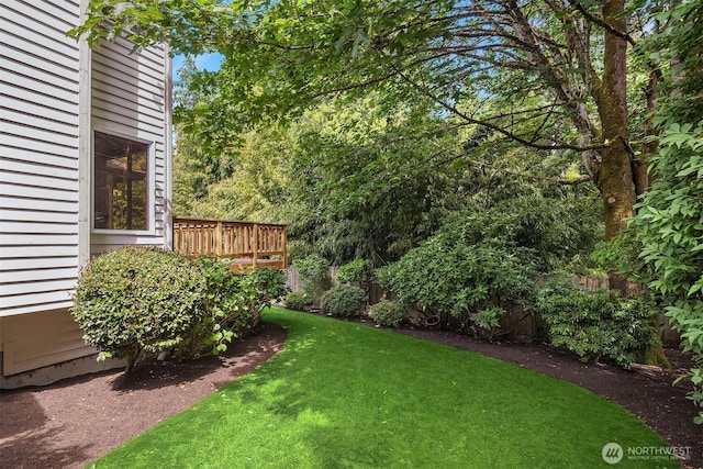 11926 SE 198th Ct, Kent, WA 98031 - view of green lawn featuring a wooden deck