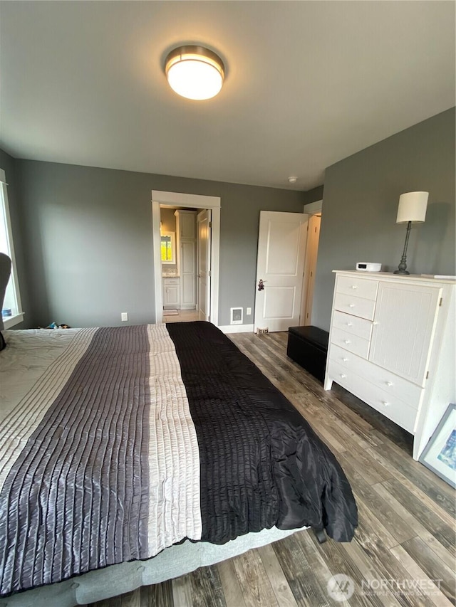 1111 Riverside Ct, Ocean Shores, WA 98569 - bedroom with wood finished floors