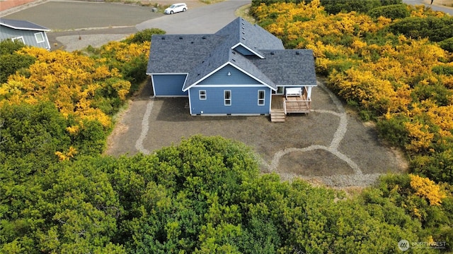 1111 Riverside Ct, Ocean Shores, WA 98569 - view from above of property featuring a forest