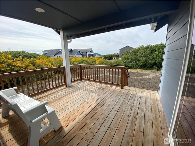 1111 Riverside Ct, Ocean Shores, WA 98569 - view of wooden deck