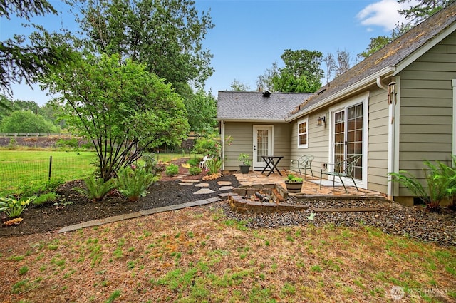 721 Abernathy Creek Rd, Longview, WA 98632 - view of yard with a patio area and a fire pit