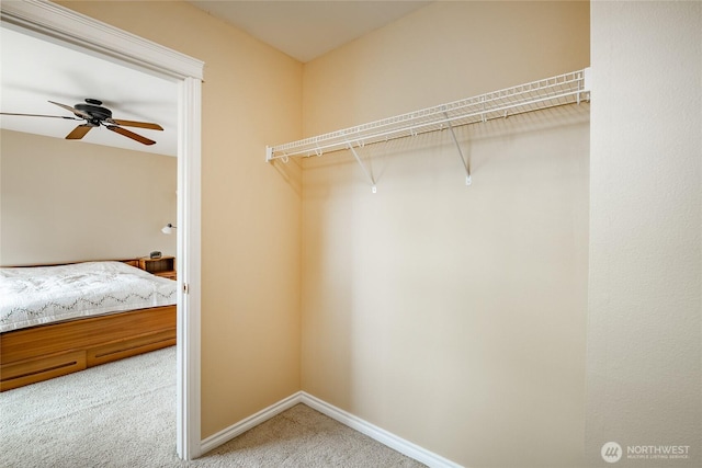 2740 Undine Pl, Bellingham, WA 98226 - spacious closet featuring carpet floors and ceiling fan