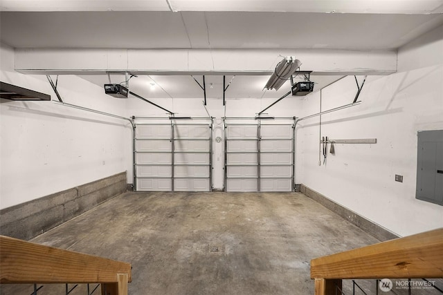26710 NE Stephens St, Duvall, WA 98019 - garage featuring electric panel and a garage door opener