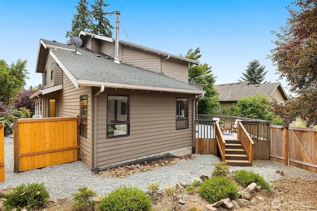 26710 NE Stephens St, Duvall, WA 98019 - back of house with a deck and a shingled roof
