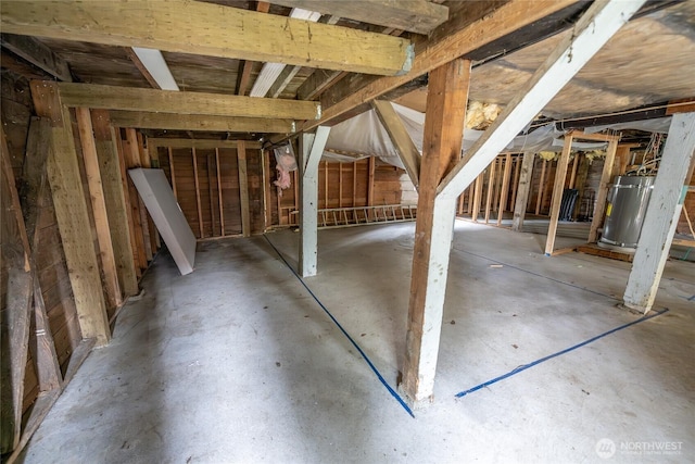 1117 W Stockwell St, Aberdeen, WA 98520 - unfinished attic featuring secured water heater