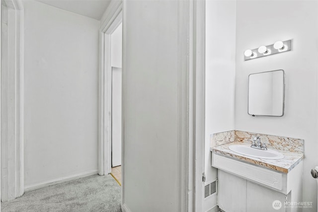 2809 Nichols Blvd, Longview, WA 98632 - bathroom with vanity and baseboards