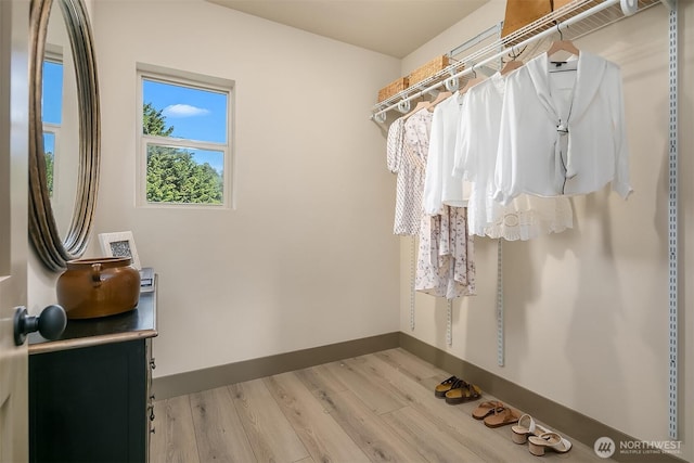 5037 25th Ave SW, Seattle, WA 98106 - spacious closet with wood finished floors