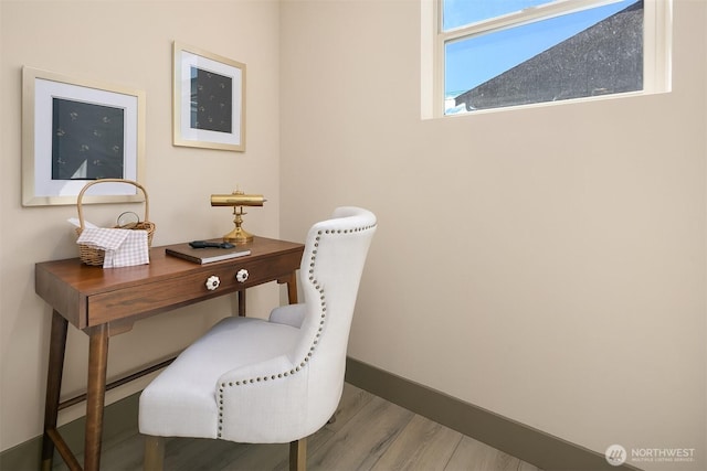 5037 25th Ave SW, Seattle, WA 98106 - office featuring wood finished floors and baseboards
