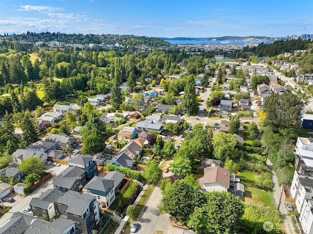 5037 25th Ave SW, Seattle, WA 98106 - aerial view of property and surrounding area with nearby suburban area