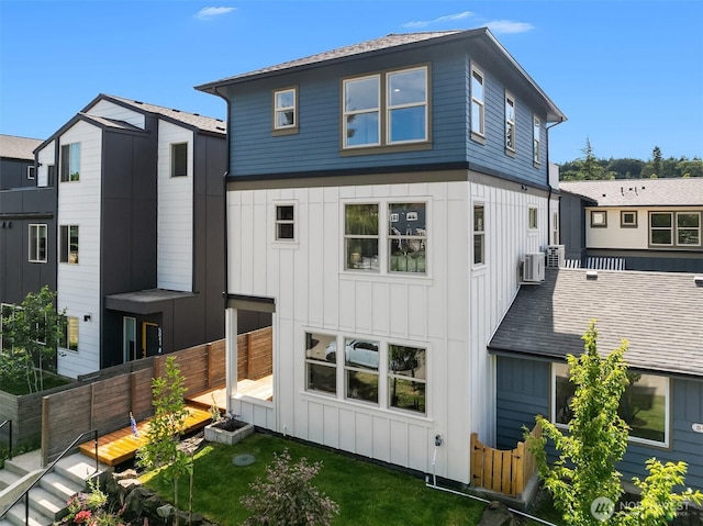 5037 25th Ave SW, Seattle, WA 98106 - back of house with board and batten siding