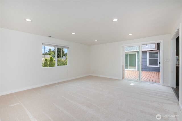 16812 125th Ave SE, Renton, WA 98058 - unfurnished room featuring recessed lighting and light carpet
