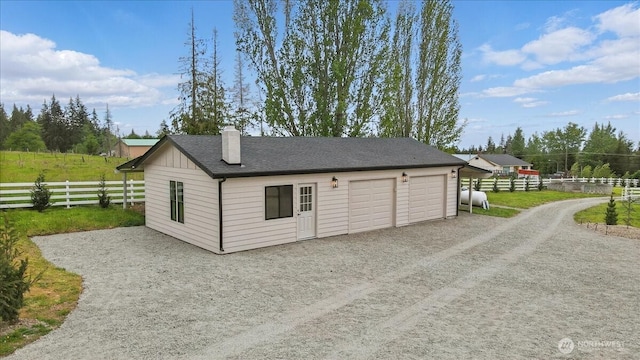 150 Cliff Robinson Ln, Sequim, WA 98382 - garage with driveway