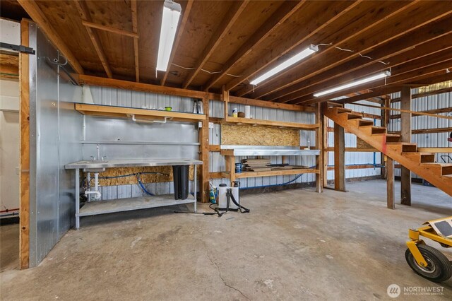 256 & St, Buckley, WA 98321 - basement with stairs