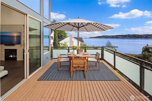 3003 Mountain View Ave N, Renton, WA 98056 - wooden deck featuring a water view
