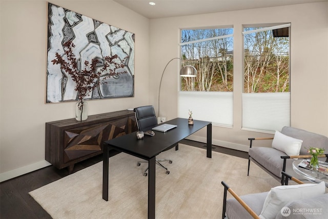 3003 Mountain View Ave N, Renton, WA 98056 - office area with wood finished floors and recessed lighting