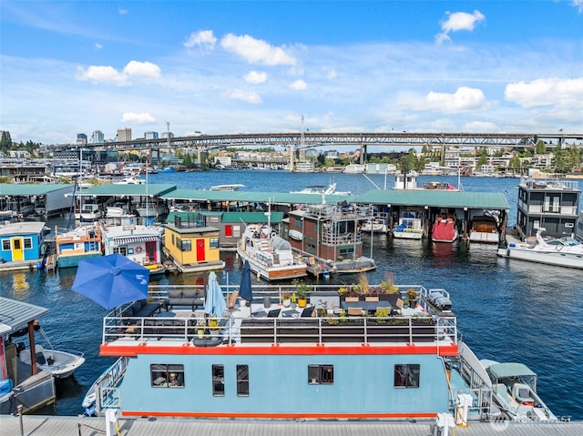 2401 N Northlake Way Unit F6, Seattle, WA 98103 - drone / aerial view of a nearby body of water and a notable bridge