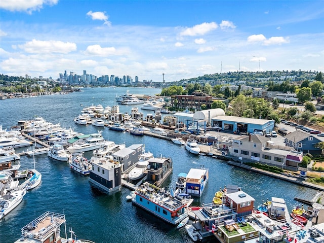 2401 N Northlake Way Unit F6, Seattle, WA 98103 - water view with city skyline
