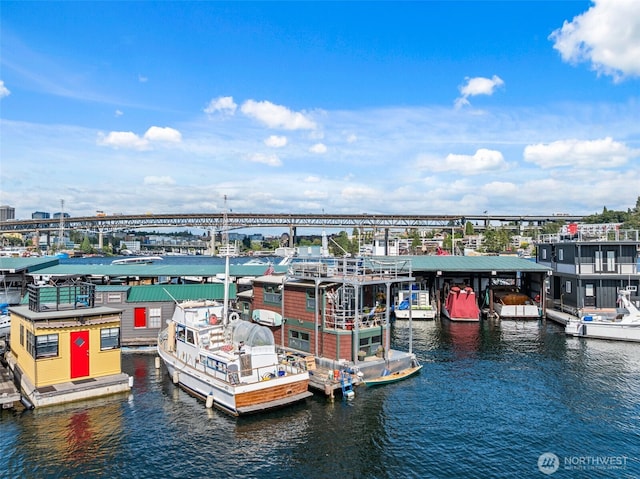 2401 N Northlake Way Unit F6, Seattle, WA 98103 - dock featuring a water view