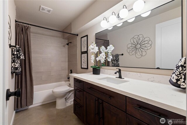 18510 NE 15th Pl, Bellevue, WA 98008 - bathroom with vanity and shower / bath combination with curtain