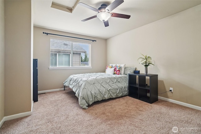13712 Big Sky Dr E, Bonney Lake, WA 98391 - carpeted bedroom with baseboards and ceiling fan