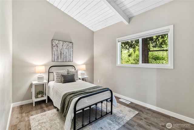 1535 Ten Mile Rd, Everson, WA 98247 - bedroom with wood ceiling and wood finished floors