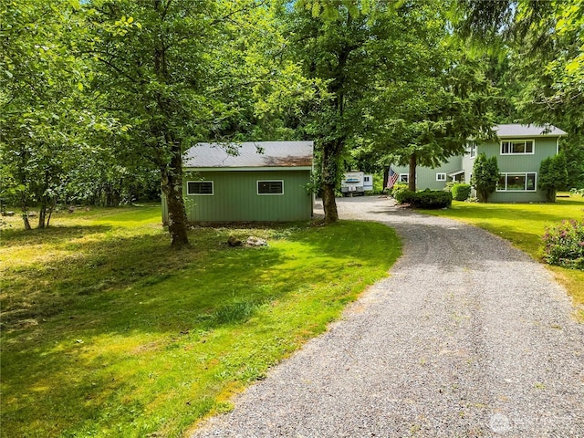 1535 Ten Mile Rd, Everson, WA 98247 - view of front of home featuring gravel driveway and a front yard