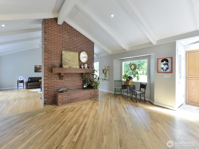 7819 25th Ave E, Tacoma, WA 98404 - living room featuring light wood-type flooring and baseboards