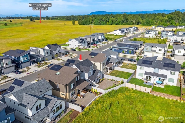 707 Northview St, Bellingham, WA 98226 - aerial view of residential area with a mountainous background