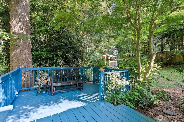 2735 Fordham Ct SE, Lacey, WA 98503 - view of wooden terrace