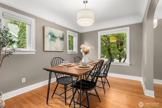 1230 NE 100th St, Seattle, WA 98125 - dining space with healthy amount of natural light and light wood-style flooring