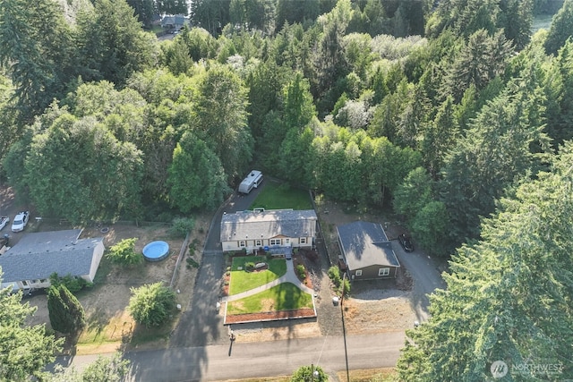 121 E Willapa Rd, Shelton, WA 98584 - aerial view of property's location with a heavily wooded area