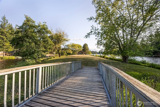 121 E Willapa Rd, Shelton, WA 98584 - view of property's community featuring a water view and a yard
