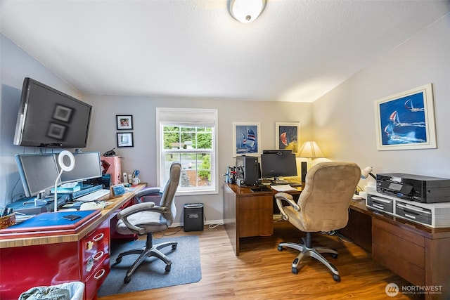 121 E Willapa Rd, Shelton, WA 98584 - office area with wood finished floors and baseboards