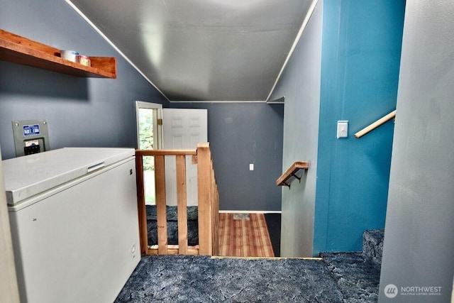 140 Fleming Dr, Sequim, WA 98382 - laundry room with hookup for a washing machine and carpet