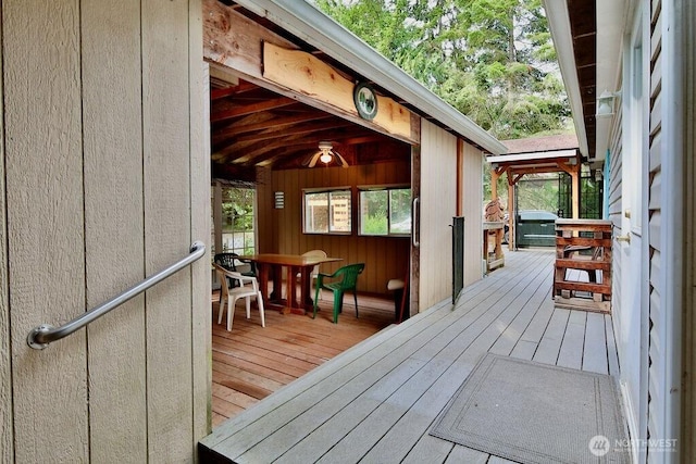 140 Fleming Dr, Sequim, WA 98382 - wooden deck with a grill