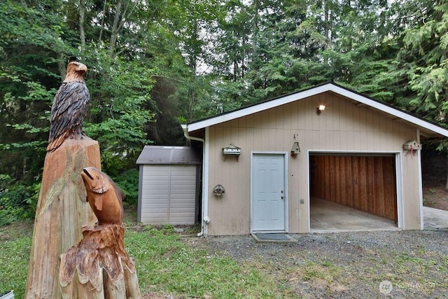 140 Fleming Dr, Sequim, WA 98382 - view of detached garage
