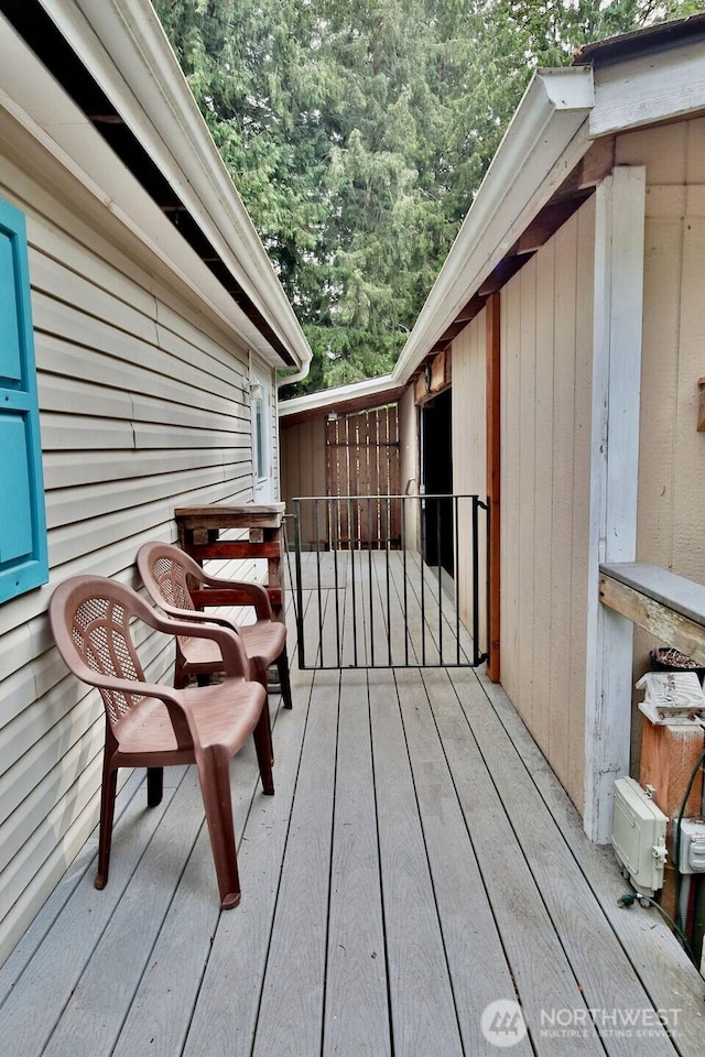 140 Fleming Dr, Sequim, WA 98382 - view of wooden terrace