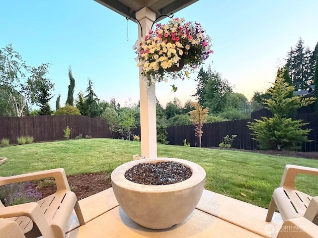 885 N Squire Dr, Ridgefield, WA 98642 - fenced backyard with a patio
