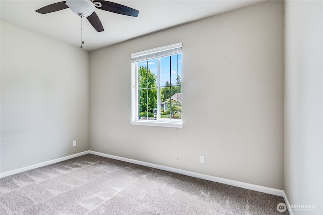 7336 Ashdown Ln SE, Olympia, WA 98513 - spare room featuring carpet floors and a ceiling fan