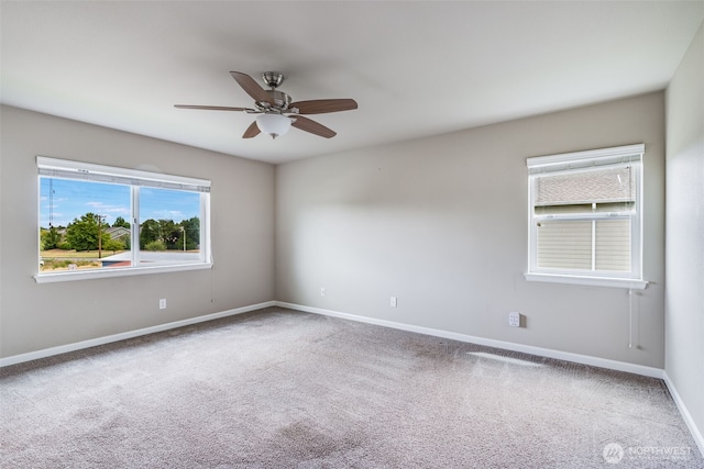 7336 Ashdown Ln SE, Olympia, WA 98513 - unfurnished room with carpet floors and a ceiling fan