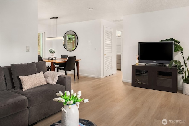 18304 Mclean Rd SW, Vashon, WA 98070 - living area featuring light wood finished floors and baseboards