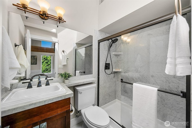 4314 Linden Ave N, Seattle, WA 98103 - full bath with a marble finish shower and vanity