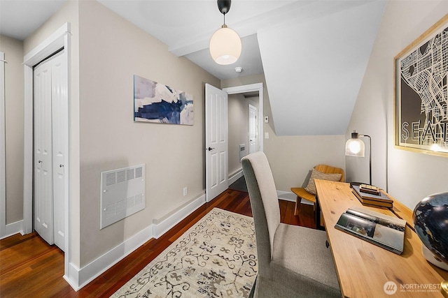 4314 Linden Ave N, Seattle, WA 98103 - home office with heating unit and wood finished floors