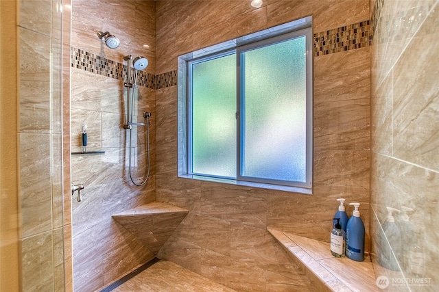 211 Geer Ln, Orcas Island, WA 98245 - bathroom with tiled shower
