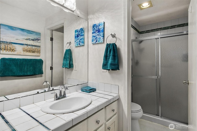 19322 Old Burn Rd, Arlington, WA 98223 - full bath with vanity and a shower stall