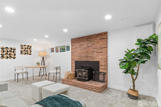 12023 35th Ave NE, Seattle, WA 98125 - carpeted living room with recessed lighting