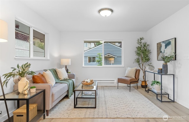 12023 35th Ave NE, Seattle, WA 98125 - living room featuring wood finished floors and baseboards