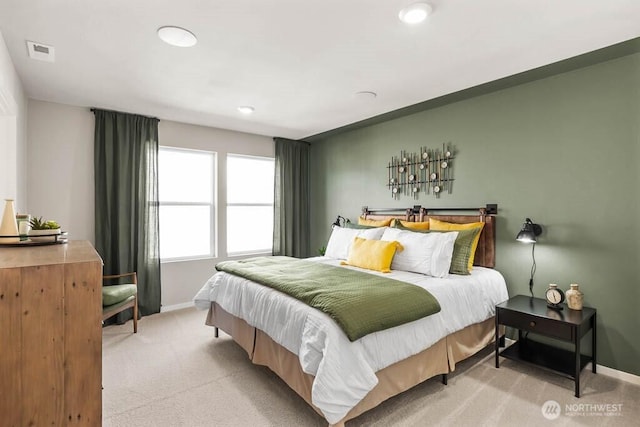 7404 281st St NW Unit 59, Stanwood, WA 98292 - bedroom featuring light carpet and recessed lighting
