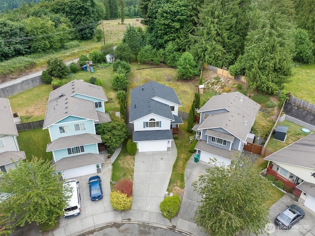817 Darwins Way, Granite Falls, WA 98252 - aerial perspective of suburban area with a heavily wooded area