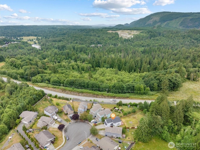 817 Darwins Way, Granite Falls, WA 98252 - aerial overview of property's location with a forest and mountains